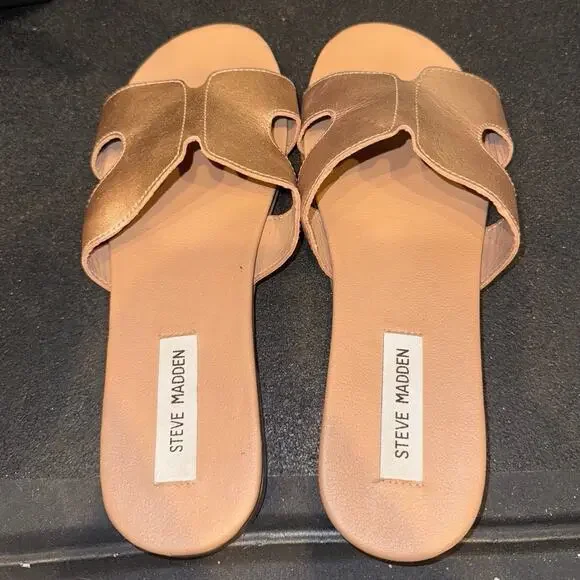 Steve Madden Leather Mules Size 10 Womans - Picture 2 of 8